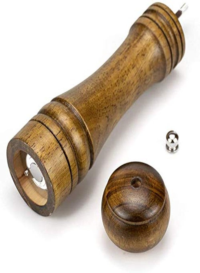 ZAQW solid wood oak grinder restaurant pepper manual grinding powder pepper grinding kitchen seasoning tool (8 inch) - Image 4